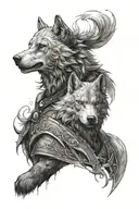 the witcher 3 wolf tattoo design idea