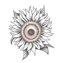 sunflower tattoo design idea