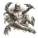 create a soul leaving behind the body to attain eternal peace  tattoo design idea