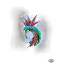 quetzal bird forearm   tattoo design idea