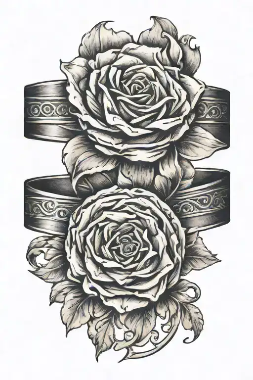 Two lines around wrist band tattoo tattoo design idea