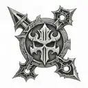 warhammer 40k chaos symbol tattoo design idea