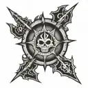 warhammer 40k chaos symbol tattoo design idea
