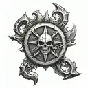 warhammer 40k chaos symbol tattoo design idea