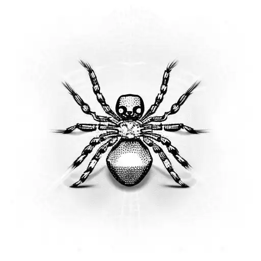 Spider tattoo design idea