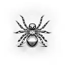 Spider tattoo design idea