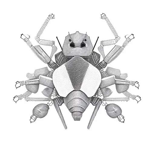 hacker ant  tattoo design idea