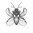 cicada tattoo design idea