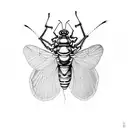 cicada tattoo design idea