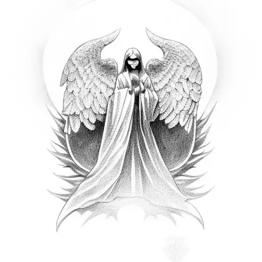 angel number  tattoo design idea