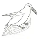 albatross bird tattoo design idea