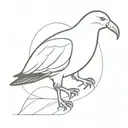 albatross bird tattoo design idea