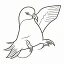 albatross bird tattoo design idea