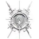 greek overthinking  tattoo design idea