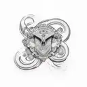 greek overthinking  tattoo design idea