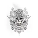 greek overthinking  tattoo design idea