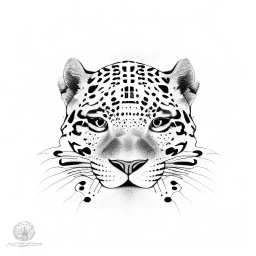 Colombia, jaguar, meditation tattoo design idea