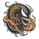 Venom tattoo design idea