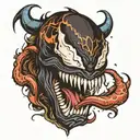 Venom tattoo design idea