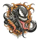 Venom tattoo design idea
