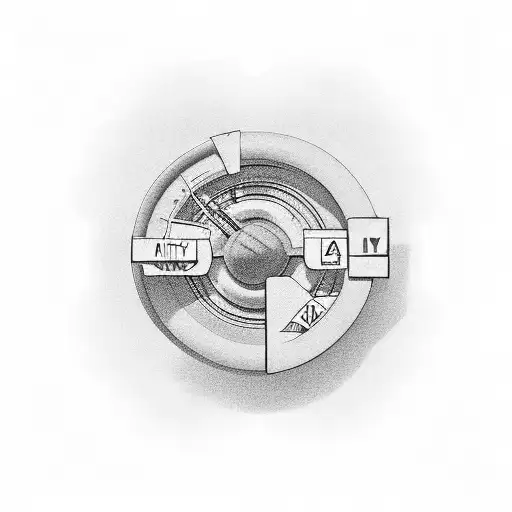 highway exit sign tattoo design idea