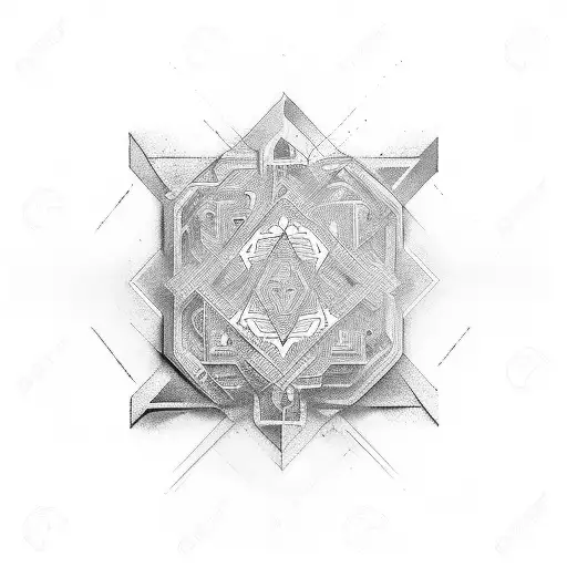 Ambigram and electronics tattoo design idea