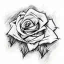 barbed wire and rose tattoo design idea