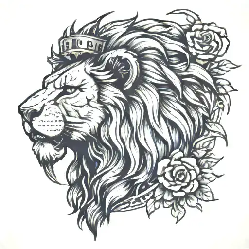 rise and rise until lambs becomes lions tattoo design idea