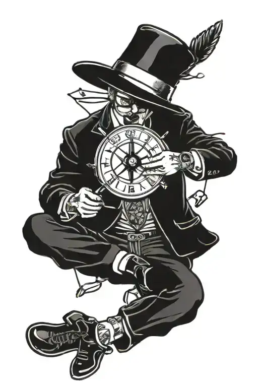 lone path to success intelligence and happiness tattoo design idea