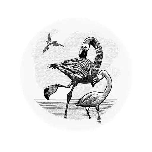 moana flamingo tattoo tattoo design idea