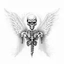 Grim Reaper With wings  tattoo design idea