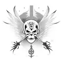 Grim Reaper With wings  tattoo design idea