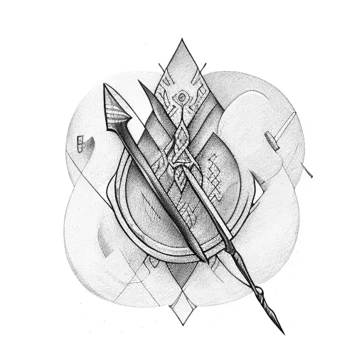 quiver of arrows tattoo design idea