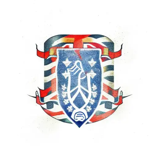 three percenter tattoo with tattered American Flag tattoo design idea