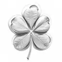 4 leaf clover tattoo design idea