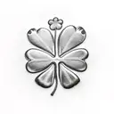 4 leaf clover tattoo design idea