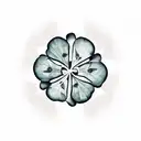 devil 4 leaf clover tattoo design idea