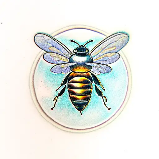 Honey Bee tattoo design idea