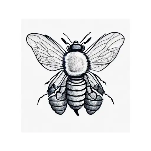 Bee tattoo design idea