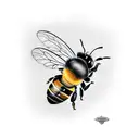 Bee tattoo design idea
