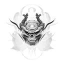 monster from doom eternal  tattoo design idea