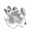 Dog Paw Print and two cat paw prints  tattoo design idea