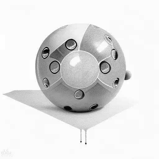 8 Ball tattoo design idea