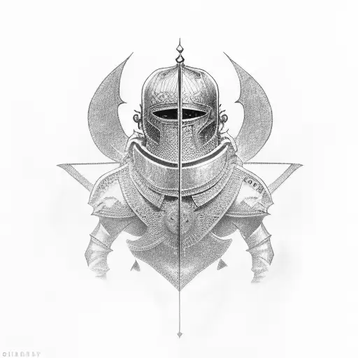crusader tattoo design idea