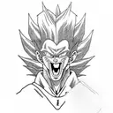 vegeta samurai tattoo design idea