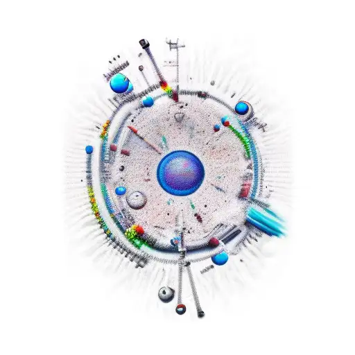 Adrenaline molecule semi colon tattoo design idea