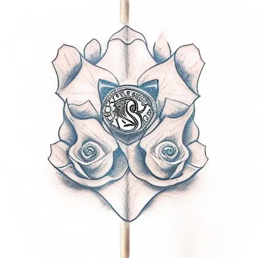 An intricate tattoo design of a journalist's notebook filled with sketches of flowers and a dachshund, with the San Lorenzo logo subtly incorporated tattoo design idea