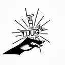 thug life  tattoo design idea