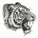 Bengal tiger tattoo design idea