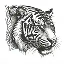 Bengal tiger tattoo design idea